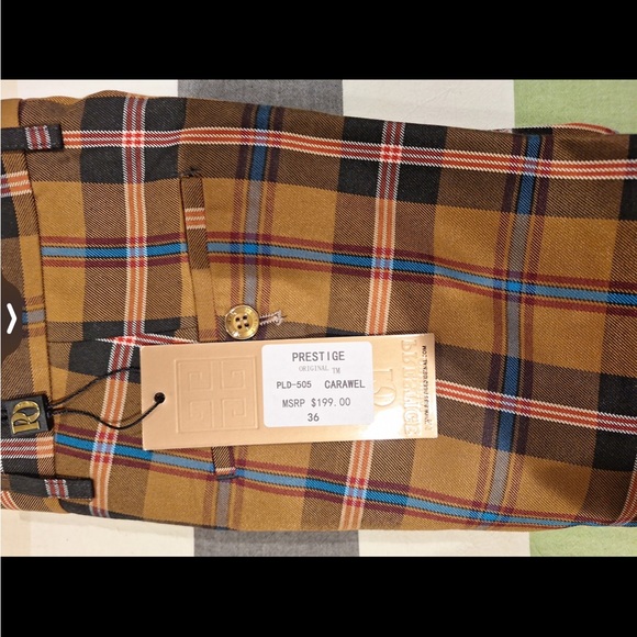 Prestige Caramel Plaid Pants
